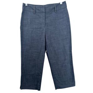 Rafaella Womens Pants Sz 4 Gray Heathered Cropped Classic City Minimalist Old$$